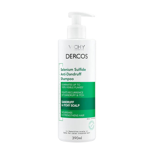 HotVichy Dercos Dandruff Shampoo, Antifungal Itchy Scalp Treatment for Men & Women, Clinical Strength Selenium Sulfide, Formulated with Niacinamide & Salicylic Acid, Color Safe, Dermatologist Recommended