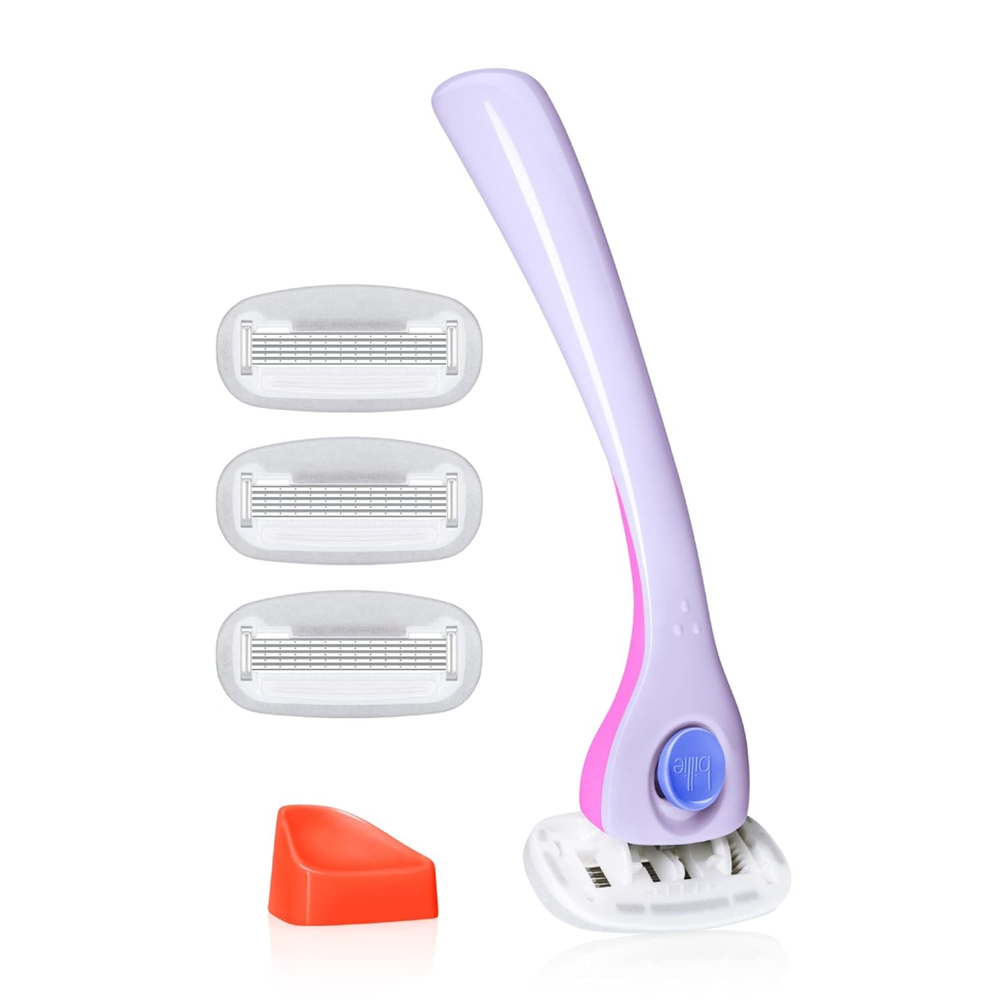 HotBillie Razors for Women Shave Kit – Women’s Razor + 4 x 5-Blade Razor Refills + Magnetic Holder – DreamPop