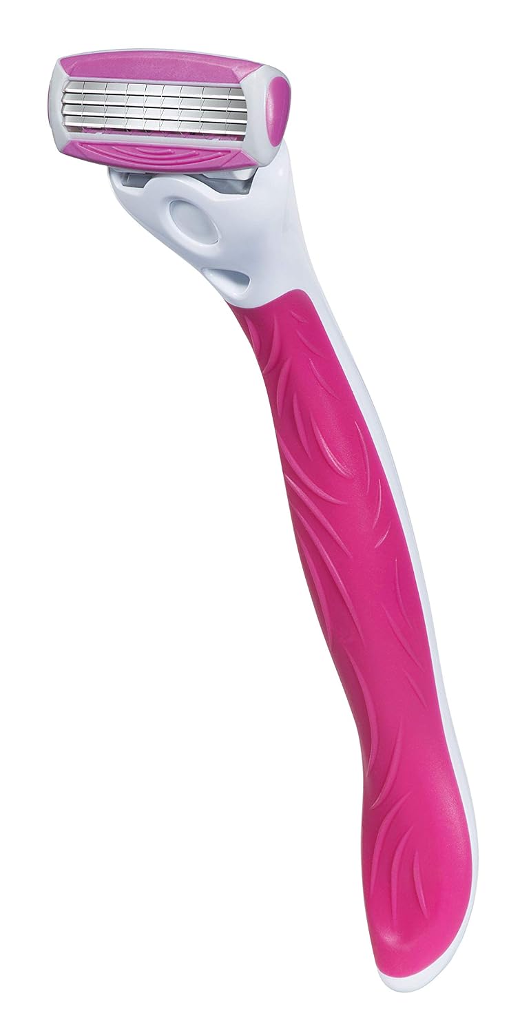 HotSchick Quattro Womens Razor for Shaving Refllls, Razors for Women Value Pack, Ladies Razors for Legs - 8 Count