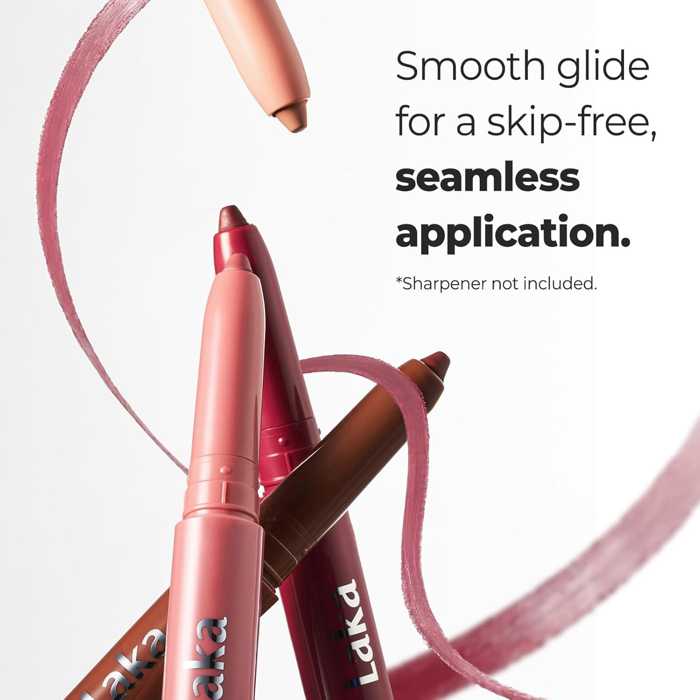 HotLaka Lip Liner - Smooth & Blendable Soft Matte Lip Contour Pencil for Shaping & Overlining Lips | Waterproof Formula, Oil-Cleanse Off, Long-Lasting Wear | #02 Suede Pink (Cool Nude Pink)