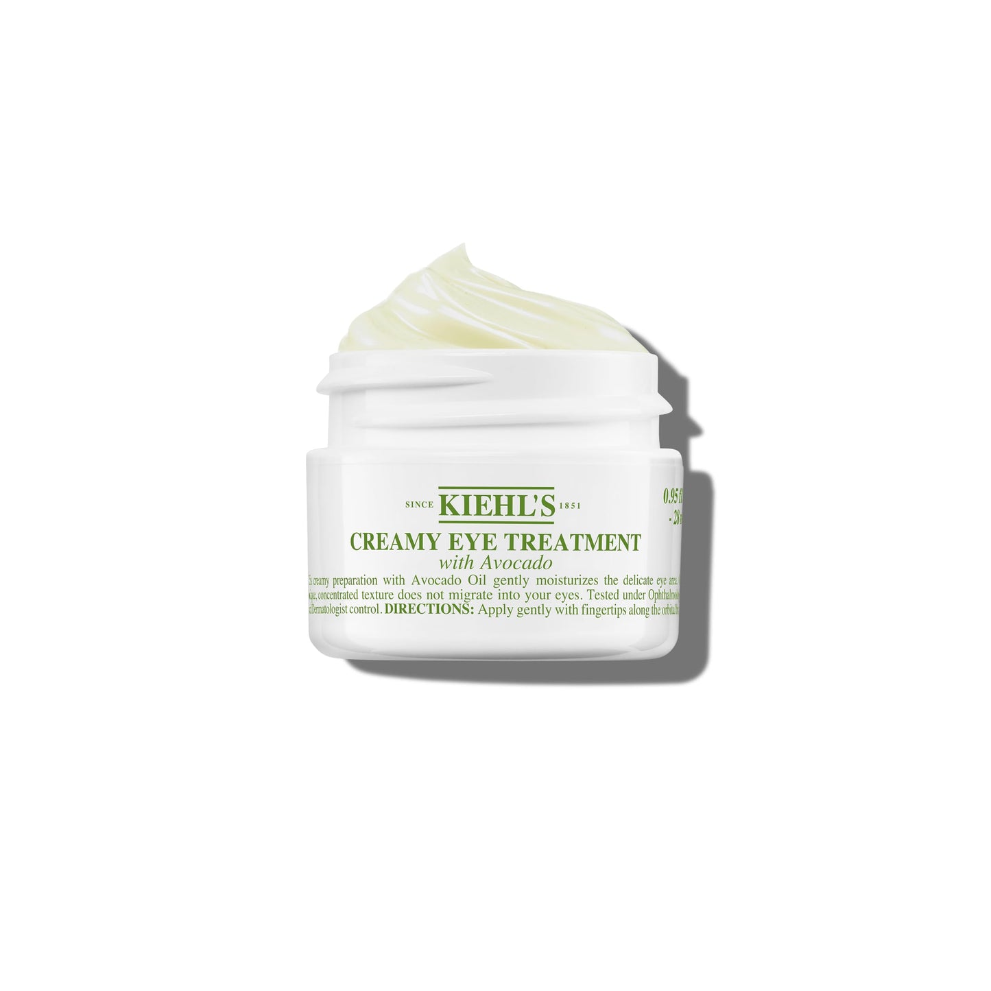 HotKiehl's Avocado Eye Treatment, Under Eye Cream for Puffiness and Dark Circles, with Caffeine to Correct Bags, 99% Naturally Derived Non-Toxic Formula