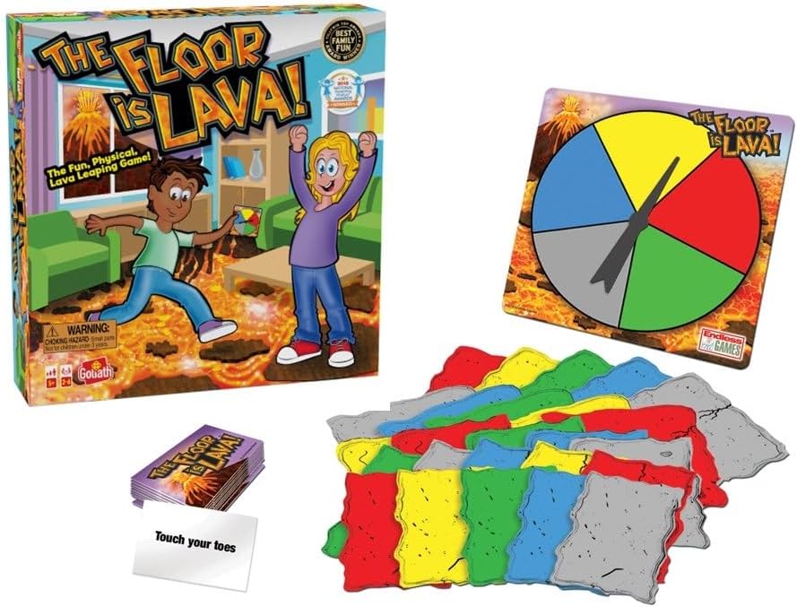 Hot Goliath The Original The Floor is Lava! Game by Endless Games - Interactive Game For Kids And Adults - Promotes Physical Activity - Indoor And Outdoor Safe - Classic Edition