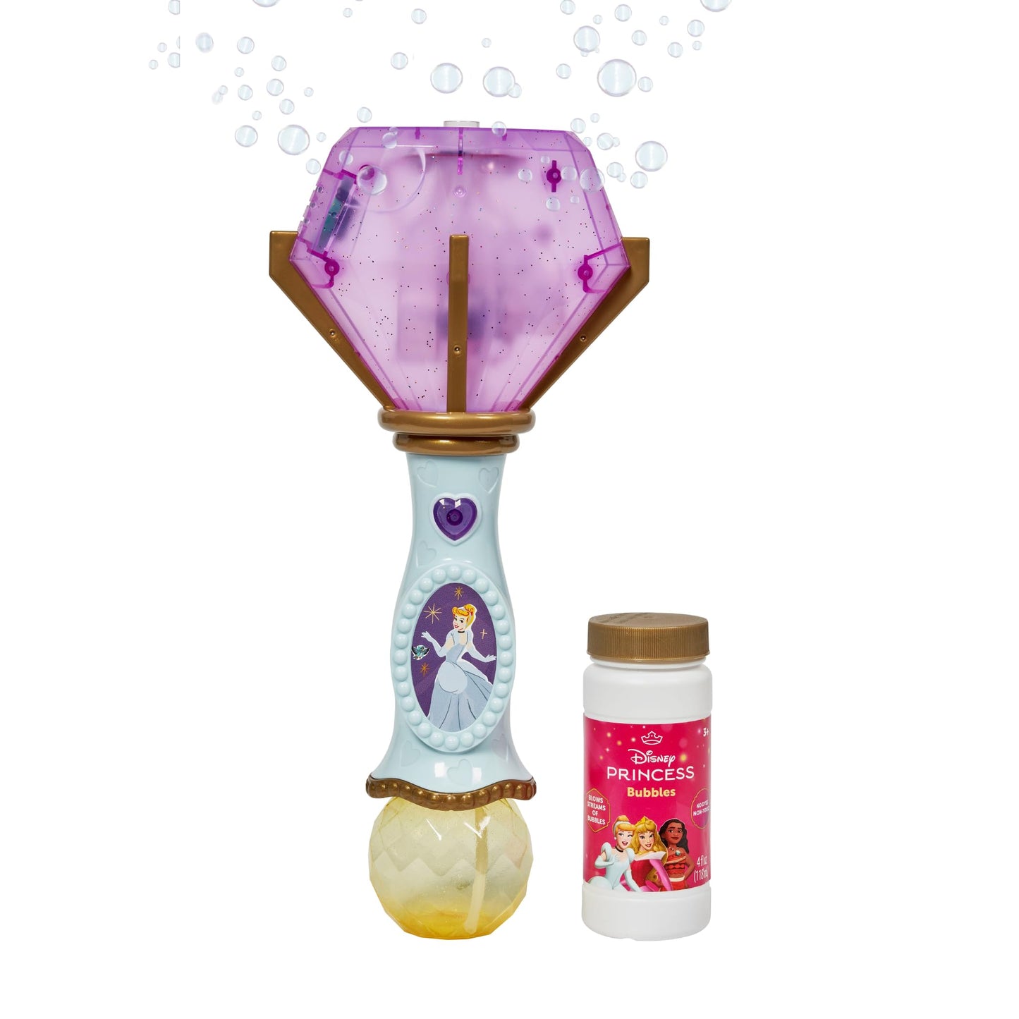 Hot Little Kids Disney Minnie Mouse Light and Sound Musical Bubble Wand, Includes Bubble Solution, Multi (2051)