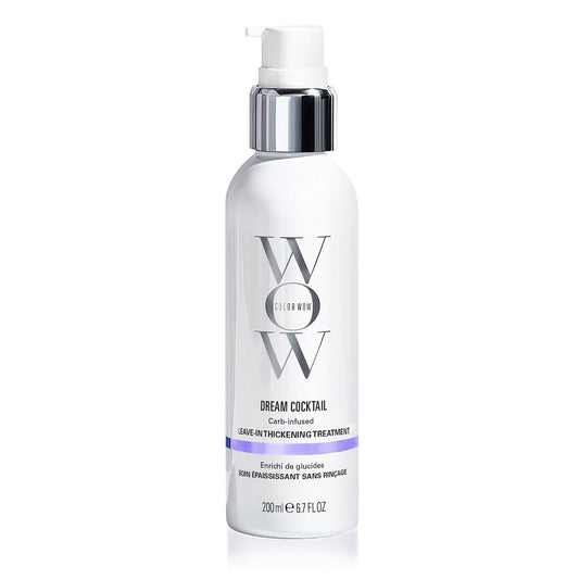 HotCOLOR WOW Dream Cocktail Carb Infused Leave-in Treatment – Transform Thin Hair to Thick & Full | with Heat Protection