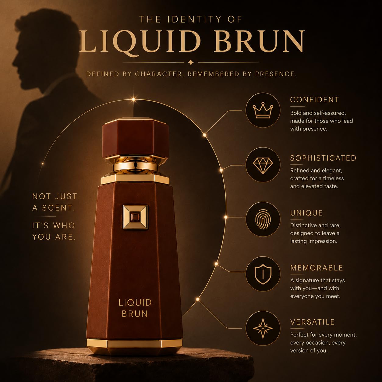 Hot Fragrance World Liquid Brun Eau de Parfum for Men 100ml by French Ave