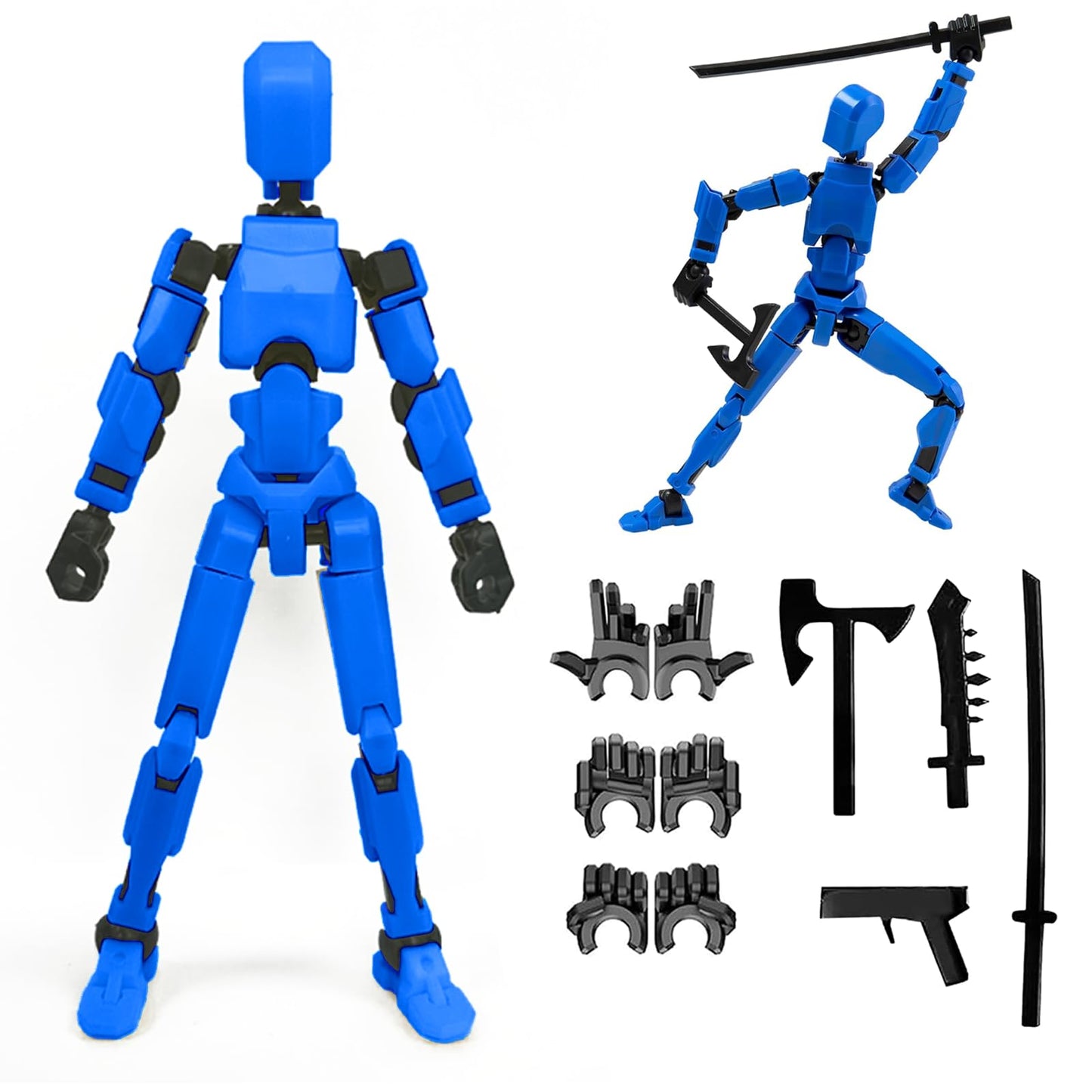 Hot 2026 New Assembly Completed-Titan 13 Action Figure,Dummy Robot 13 Action Figures Set,3D Printed Multi-Jointed Action Figures,Nova 13 Action Figure for Collectors Desktop Decorations (5pcs)