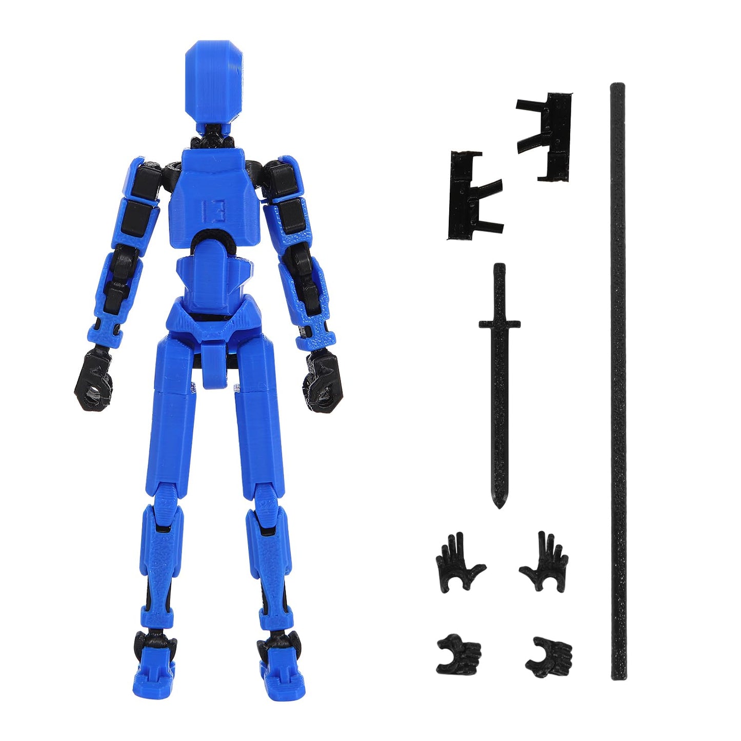 Hot MerryXD 6 Pack Assembly Completed T13 3D Action Figure,Dummy Nova Titan Lucky 13 Action Figure 3D Printed Multi-Jointed Movable Toy