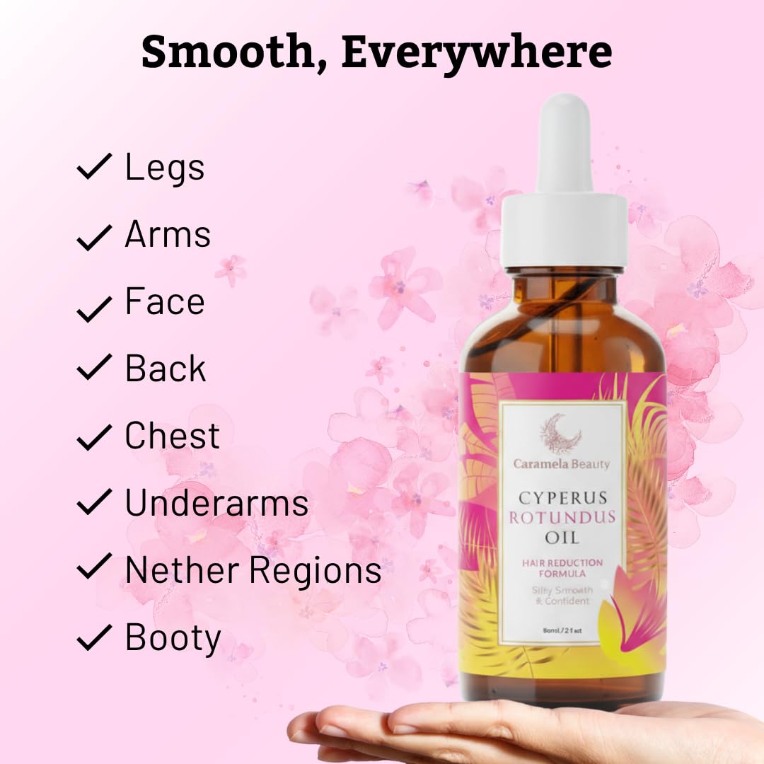 HotCyperus Rotundus Oil, 60ml After-Shave and Post-Wax Moisturizer, Botanical Body Oil with Jojoba, Rosehip and Sweet Almond Oils for Silky Smooth Skin, All Skin Types