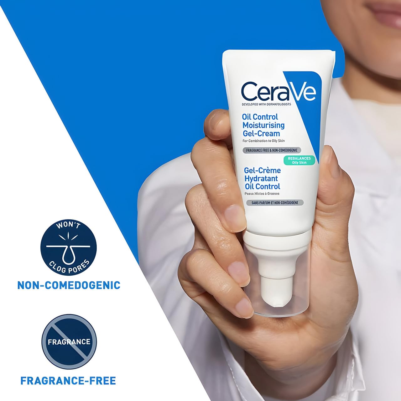 HotCeraVe Oil Control Moisturizing Gel-Cream, Face Moisturizer for Oily Skin, Niacinamide, Hyaluronic Acid & Oil Absorbing Technology To Rebalance Oily Skin, Non-Comedogenic, Fragrance Free & Oil-Free