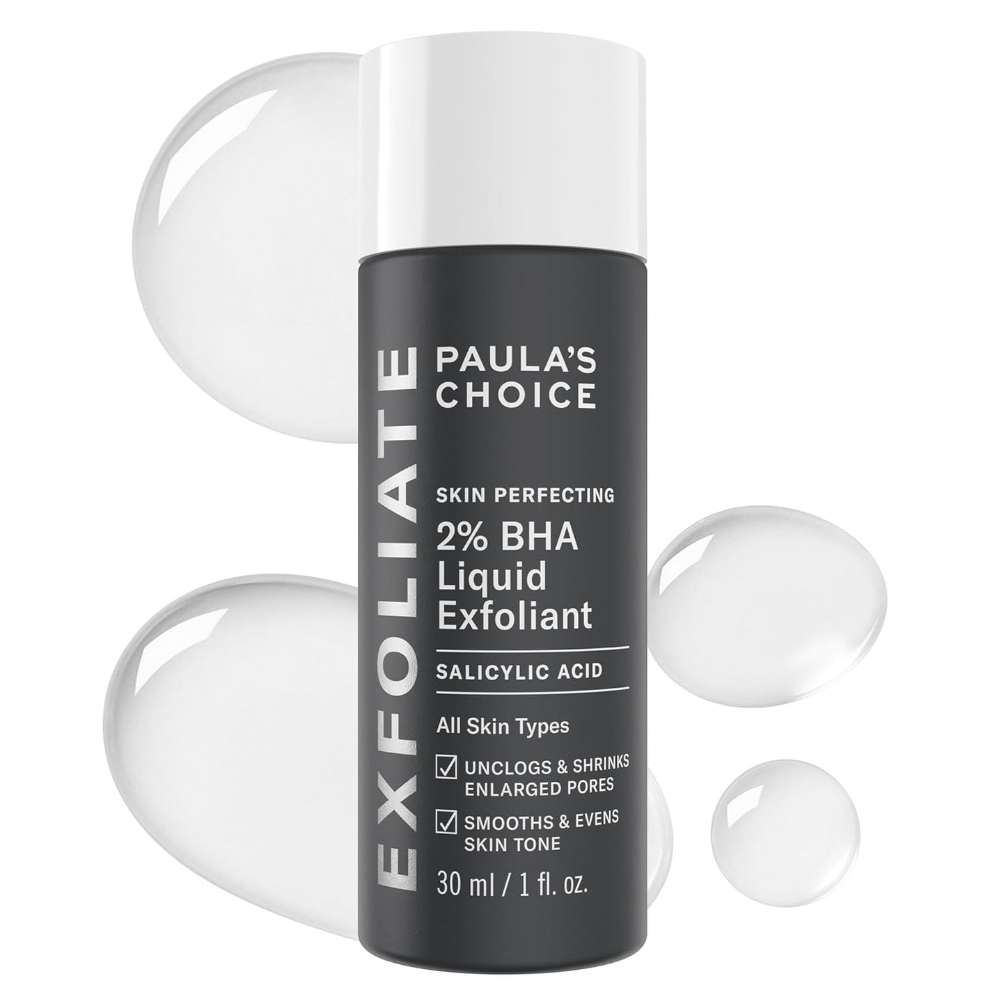HotPaula's Choice SKIN PERFECTING 2% BHA Liquid Exfoliant with Salicylic Acid, Facial Polish for Pores, Wrinkles & Fine Lines, Suitable for Blackhead-Prone Skin, Fragrance-Free