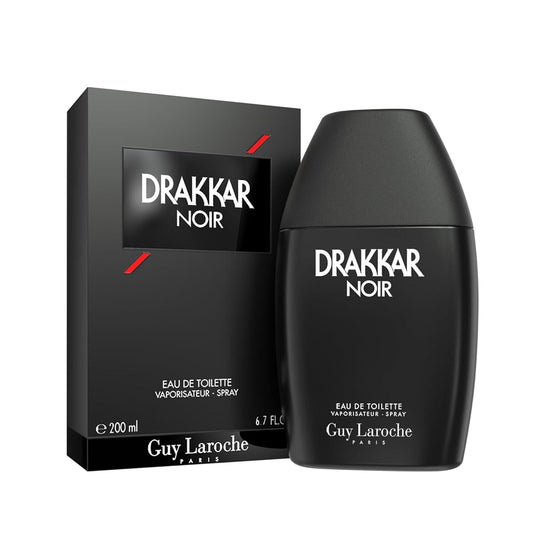 Hot Drakkar Noir By Guy Laroche - Iconic Designer Fragrance - Intense & Powerful Eau de Toilette - Fougere Blend & Aromatic Spices - Long Lasting Mens Cologne - Day and Evening Scent