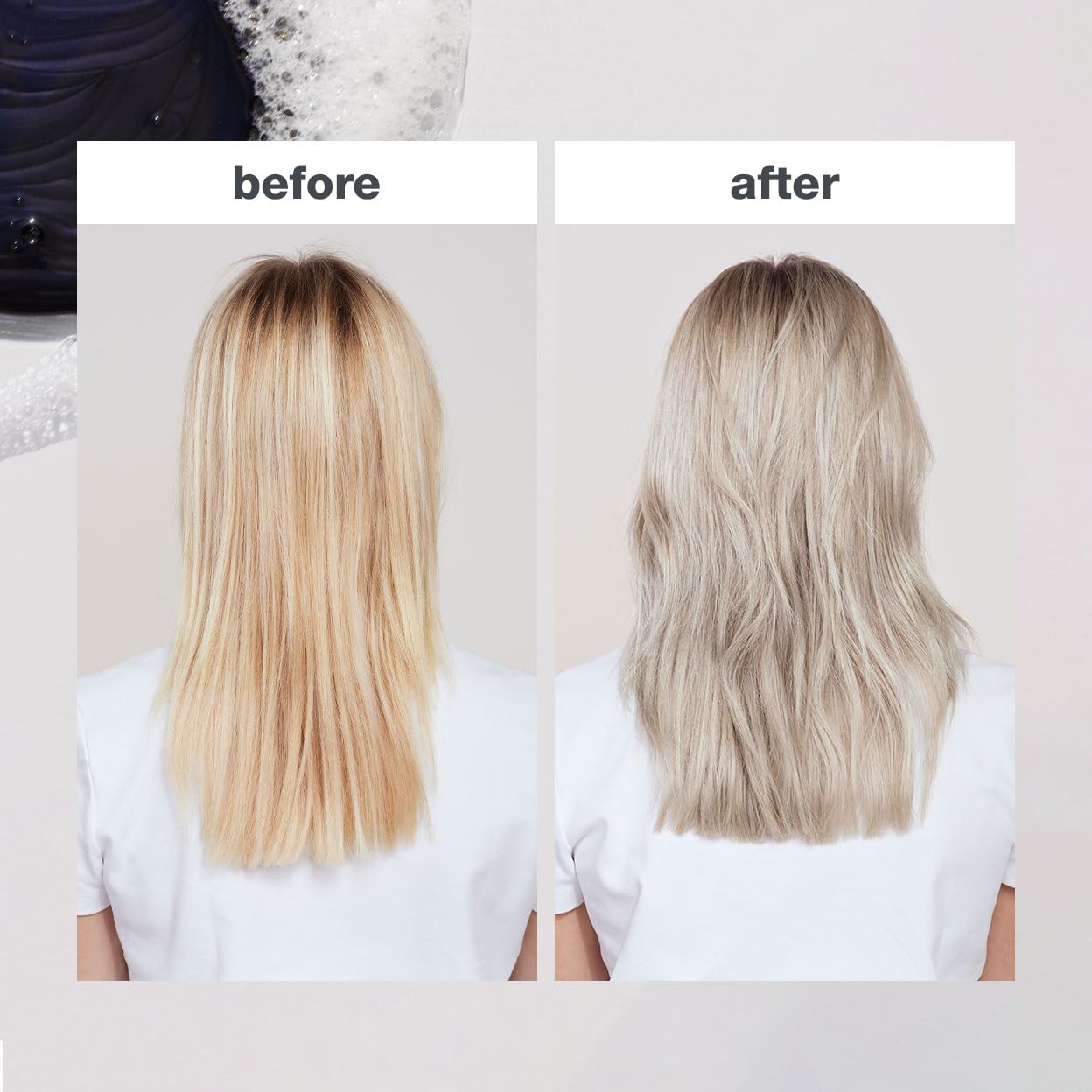 Hotmilk_shake icy blond shampoo award winning shampoo with black pigment to cool brassy tones and enhance platinum blonde hair ideal for maintaining icy, ash-toned color