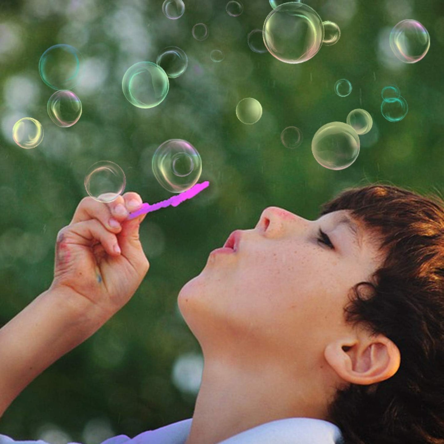 Hot B bangcool Bubble Wands Set - Big Bubbles Wand Funny Bubbles Maker with Tray, Nice for Outdoor Playtime & Birthday Party & Games, Suitable for All Age People