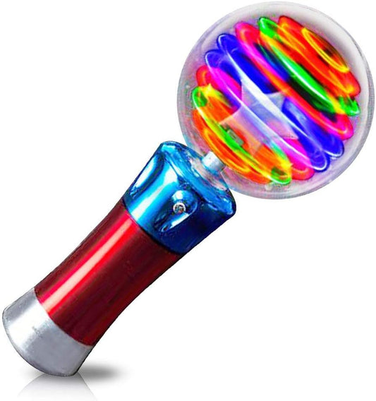 Hot ArtCreativity Spinning Light Up Toy Wand – Magic Ball with LED Lights, Sensory Spinner for Kids, Party Favors & Classroom Prizes, Autism-Friendly Gift