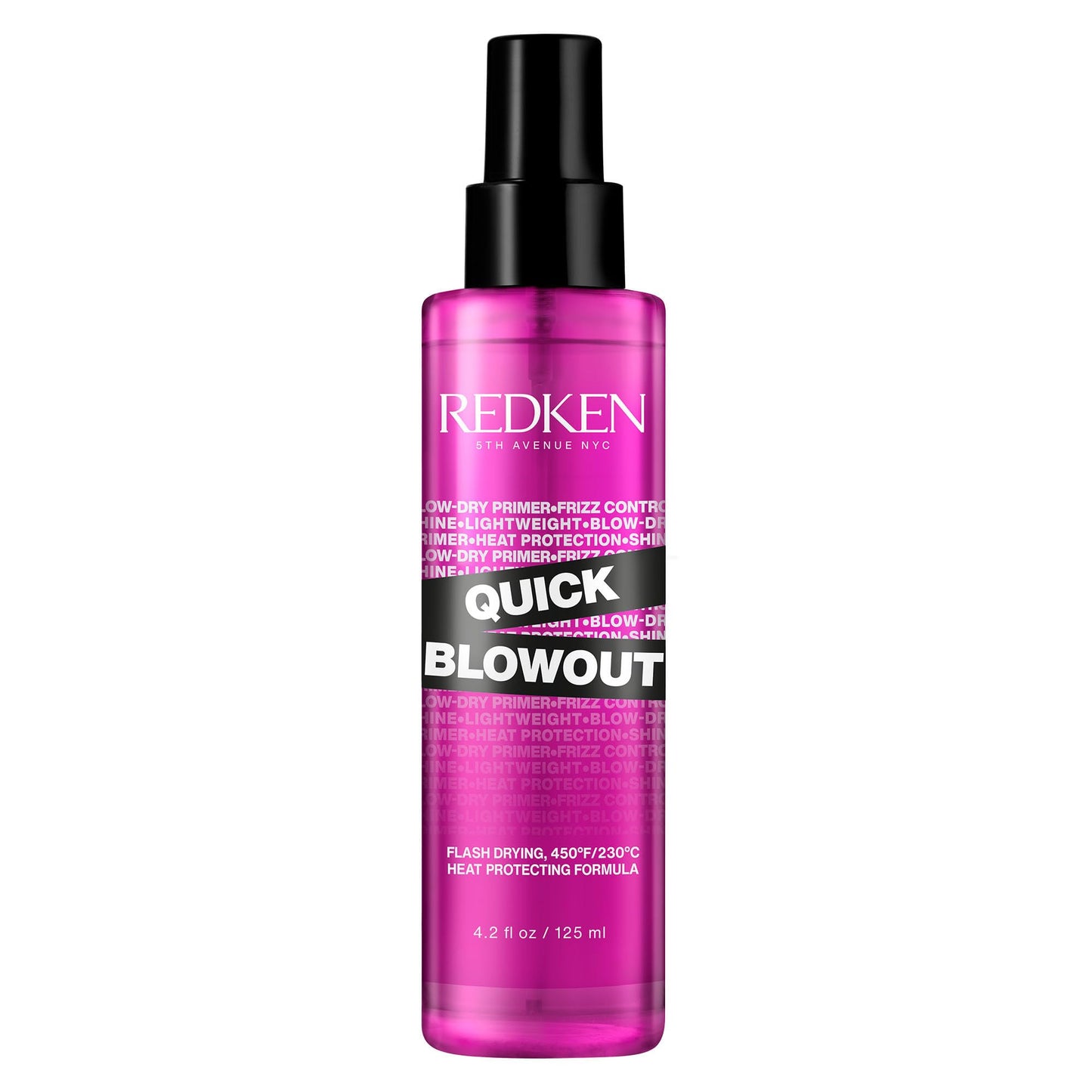 HotRedken Quick Blowout Heat Protectant Spray For All Hair Types - Smooths & Adds Shine, Lightweight Blowdry Styling Primer with Heat Protection