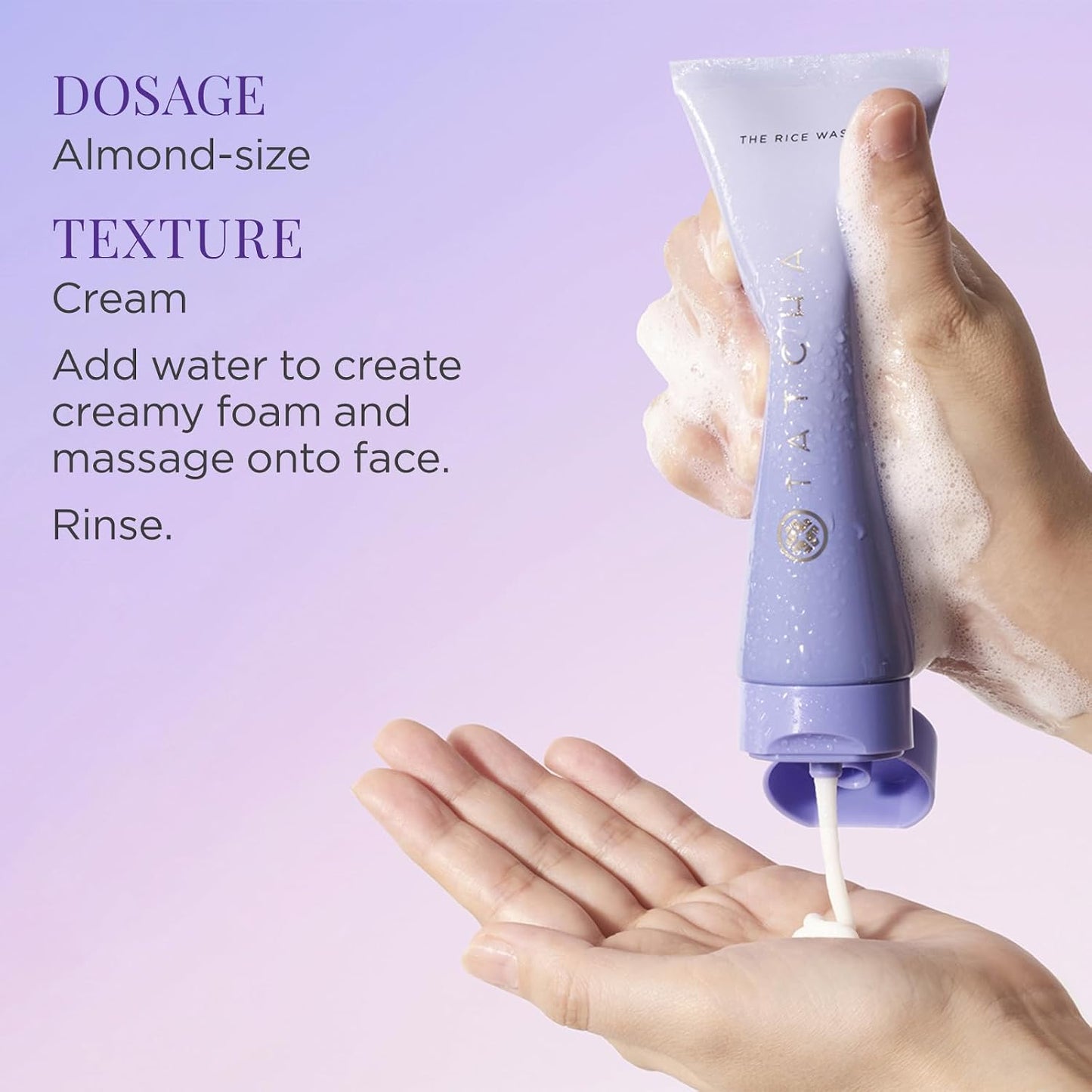 HotTATCHA The Rice Wash, Soft Cream Facial Cleanser, Wash Away Buildup Without Stripping Skin For A Soft, Luminous Complexion