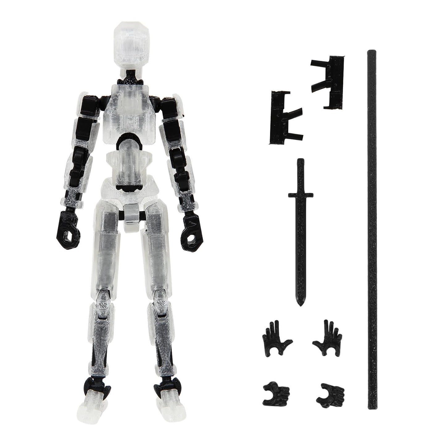Hot MerryXD 6 Pack Assembly Completed T13 3D Action Figure,Dummy Nova Titan Lucky 13 Action Figure 3D Printed Multi-Jointed Movable Toy