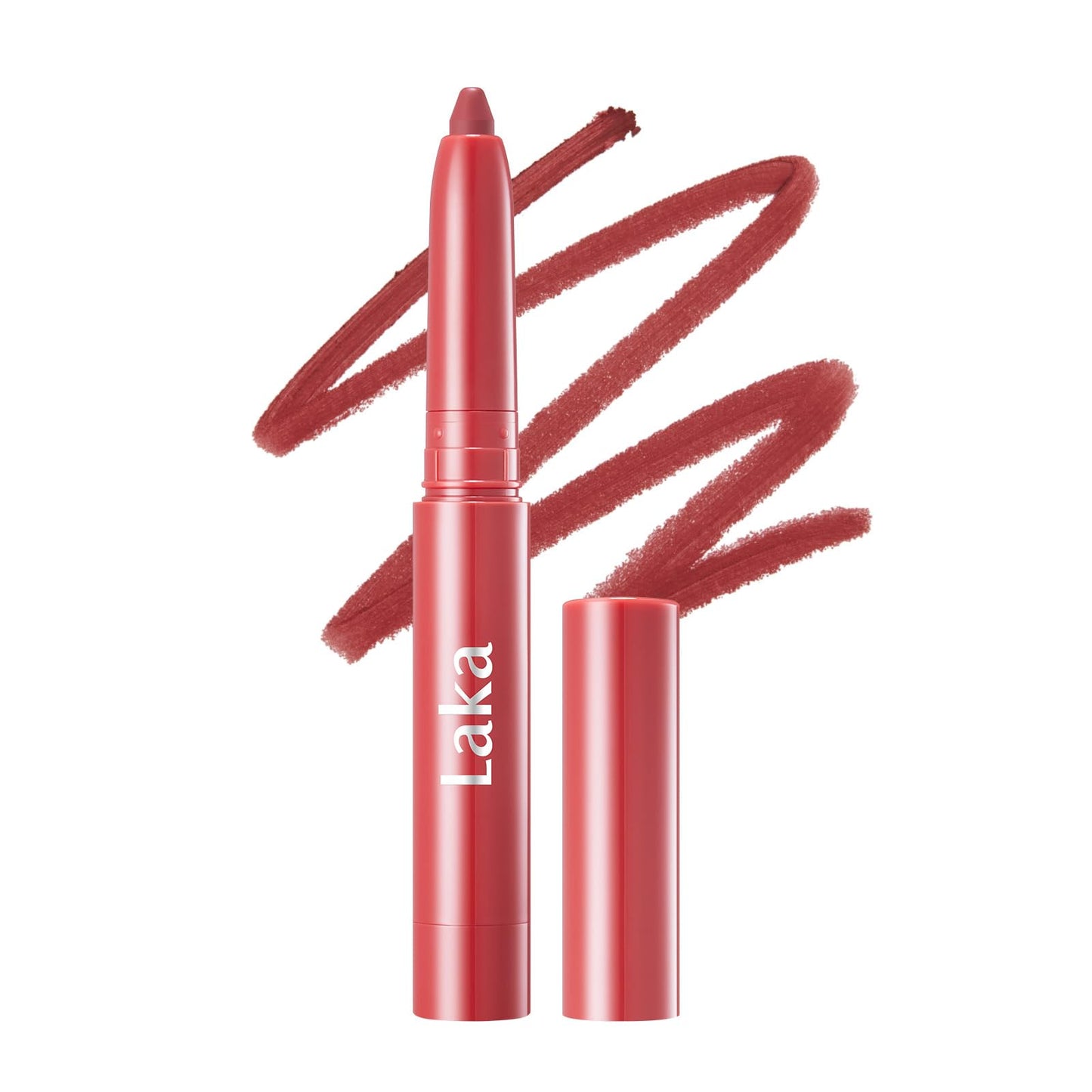 HotLaka Lip Liner - Smooth & Blendable Soft Matte Lip Contour Pencil for Shaping & Overlining Lips | Waterproof Formula, Oil-Cleanse Off, Long-Lasting Wear | #02 Suede Pink (Cool Nude Pink)