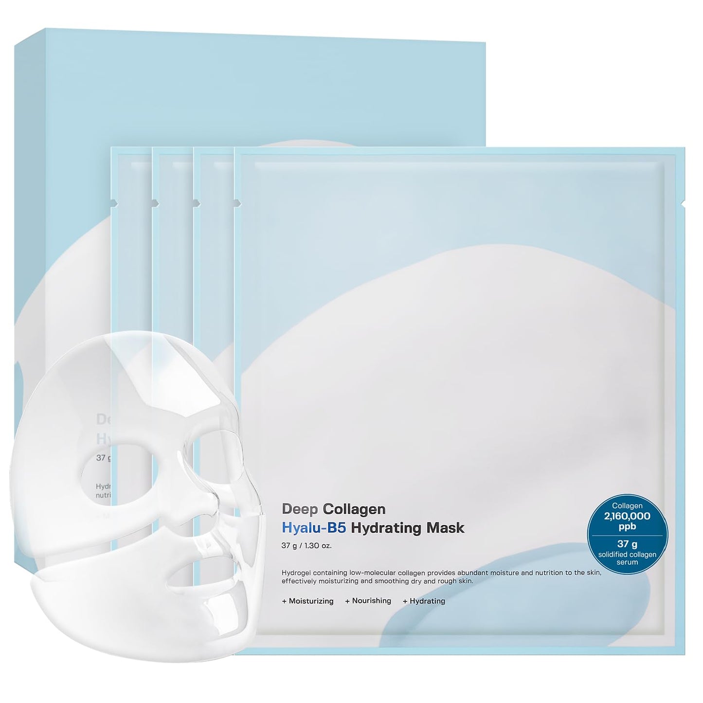 HotSUNGBOON EDITOR Deep Collagen Overnight Mask Hydrating Mask for Glass Skin, Wrinkle Care, Firming & Pore Refining 2,160,000PPB Collagen + 9 Peptides Korean Skincare, 4ea, Gifts for Women