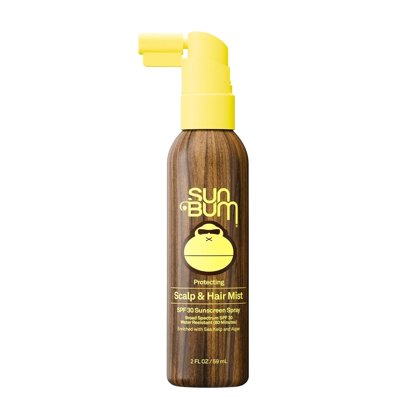 HotSun Bum Original SPF 30 Sunscreen Scalp and Hair Mist - Hawaii Act 104 Compliant (Octinoxate & Oxybenzone) - Vegan - Broad Spectrum UVA/UVB Sunscreen Spray with Vitamin E - 2 oz