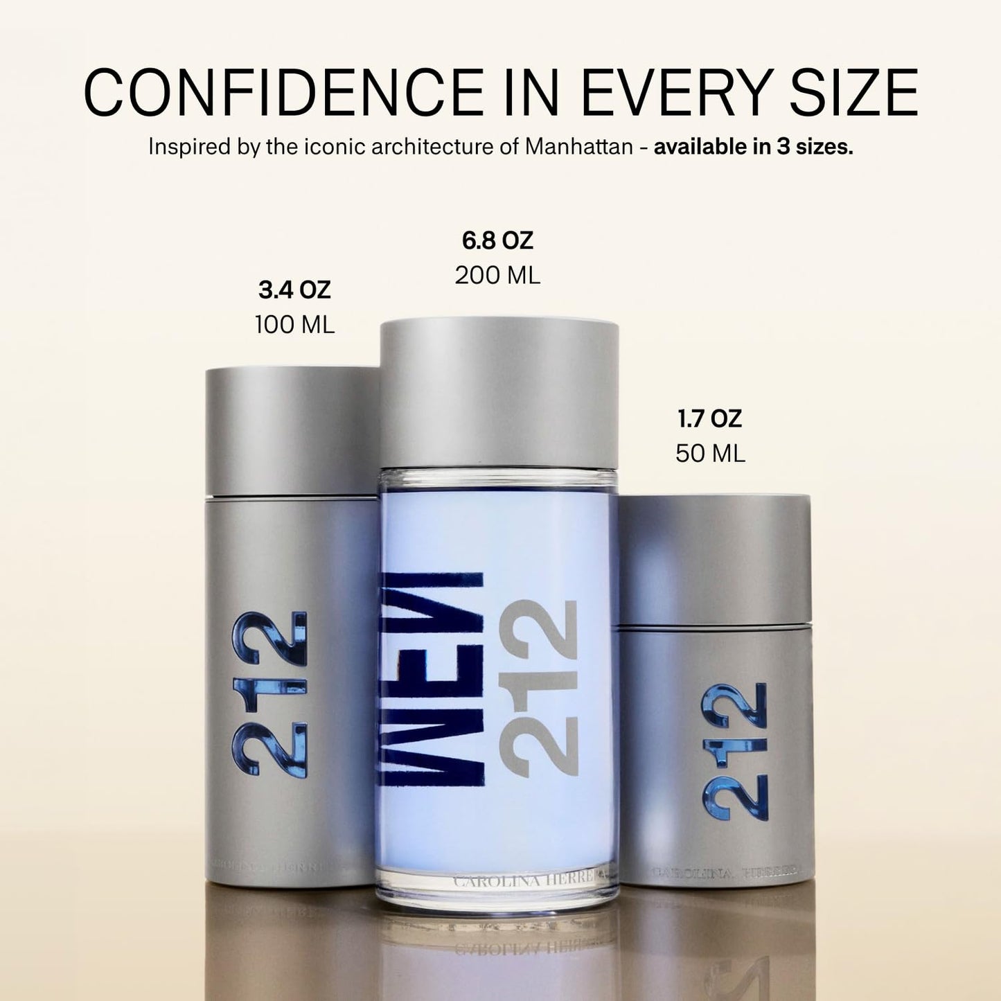 Hot Carolina Herrera 212 For Men. Eau De Toilette Spray, 3.4 Fl. Oz