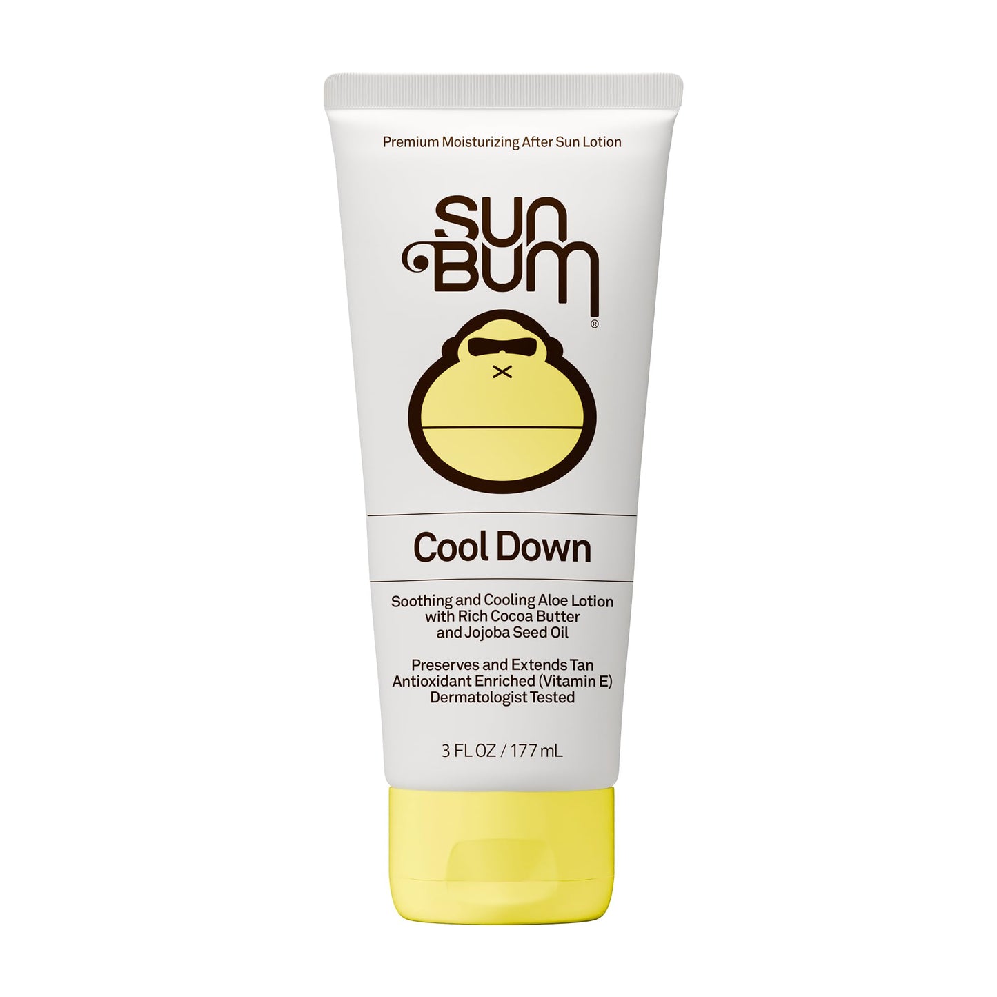 HotSun Bum Cool Down Aloe Vera Lotion - Vegan After Sun Care with Cocoa Butter to Soothe and Hydrate Sunburn - 8 oz