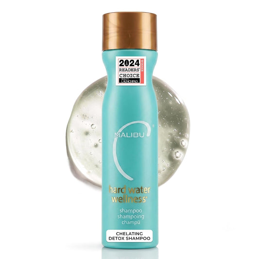 HotMalibu C Hard Water Wellness Shampoo - Hydrating, Sulfate-Free Hair Care for Hard Water - Removes Minerals and Buildup (9 oz)