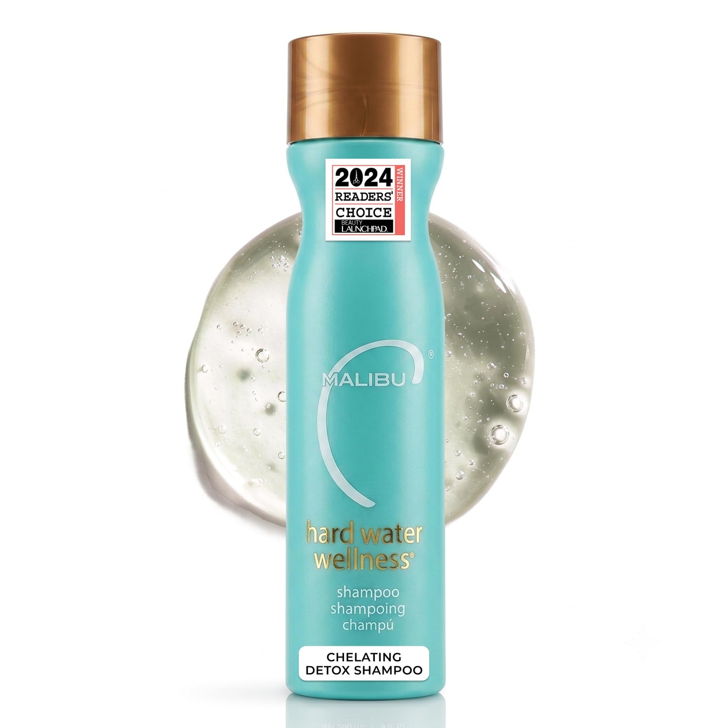 HotMalibu C Hard Water Wellness Shampoo - Hydrating, Sulfate-Free Hair Care for Hard Water - Removes Minerals and Buildup (9 oz)