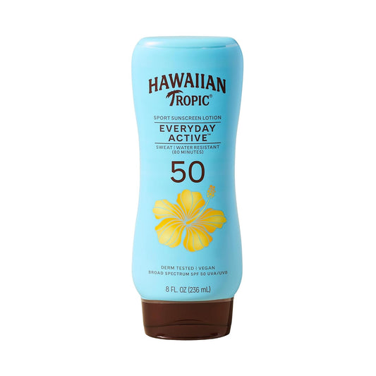 HotHawaiian Tropic Everyday Active Sunscreen Lotion, SPF 50 Sunblock, 8 Fl Oz
