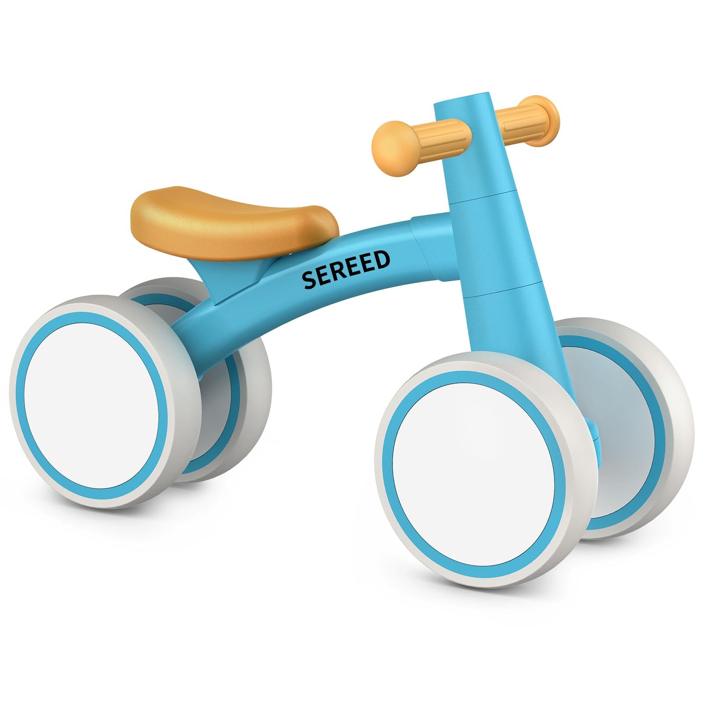 HotSEREED Baby Balance Bike for 1 Year Old Boys Girls 12-24 Month Toddler Balance Bike, 4 Wheels Toddler First Bike, First Birthday Gifts