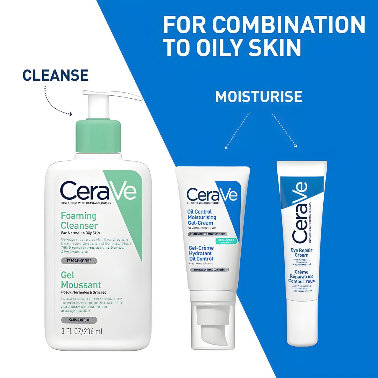 HotCeraVe Oil Control Moisturizing Gel-Cream, Face Moisturizer for Oily Skin, Niacinamide, Hyaluronic Acid & Oil Absorbing Technology To Rebalance Oily Skin, Non-Comedogenic, Fragrance Free & Oil-Free