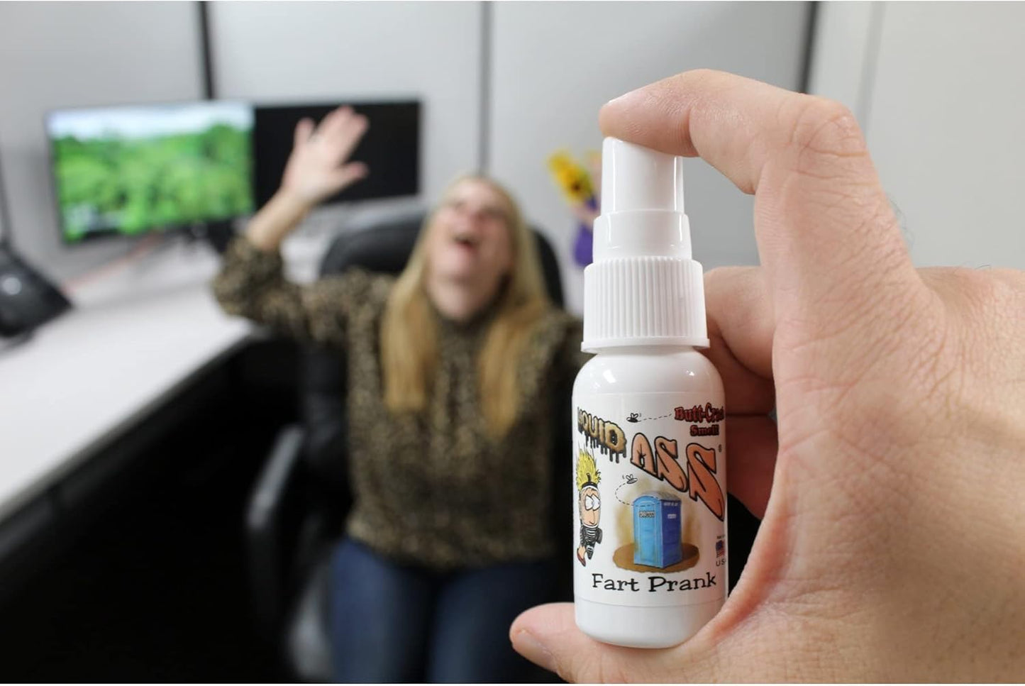 HotLiquid Ass: Prank Fart Spray, Gag Gift for Adults and Kids, Great for Pranks and A Good Laugh, Extra Strong Poop Spray, Non Toxic, Keep Out of Reach from Children