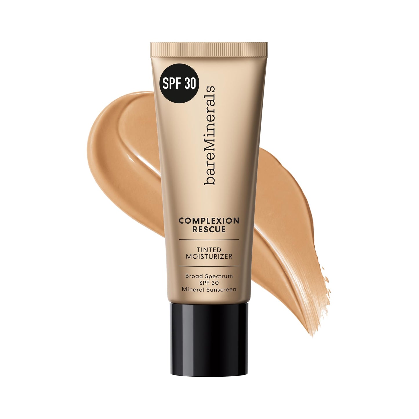 HotbareMinerals Complexion Rescue Tinted Moisturizer with SPF 30, Hydrating Tinted Mineral Sunscreen with Hyaluronic Acid, Sheer-to-Light Coverage, Multi-tasking, Skincare Infused Makeup