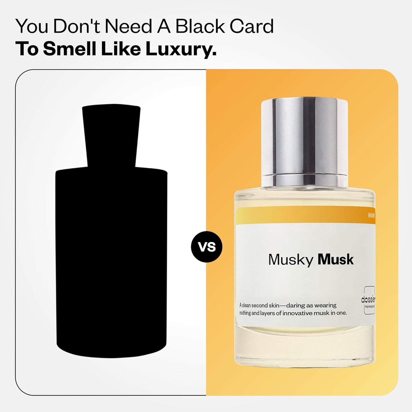 Hot Dossier - Musky Musk - Eau de Parfum - Inspired by Not a Perfume - Long-Lasting Fragrance - Unisex - 1.7 fl oz (50ml)