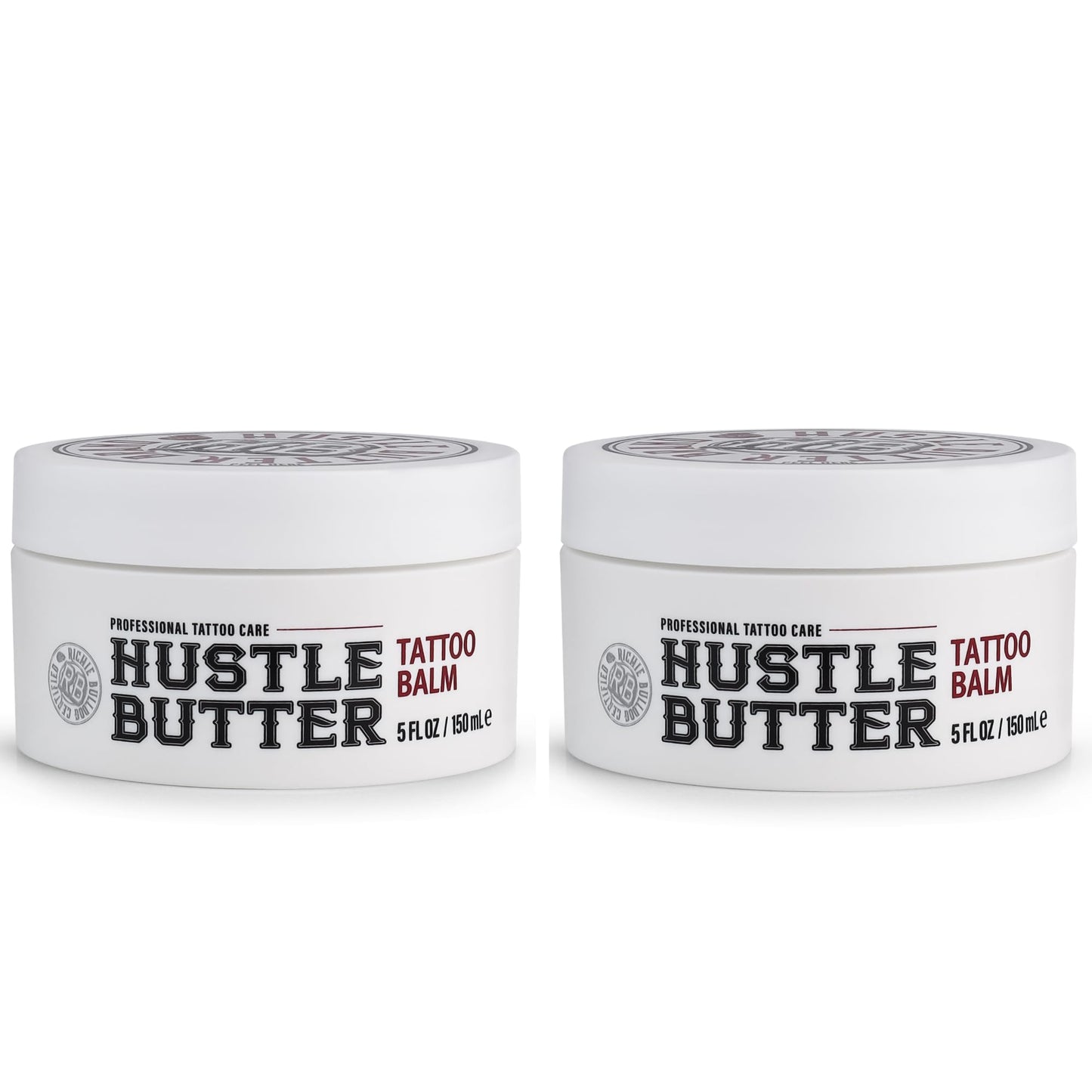 HotHustle Butter Tattoo Aftercare 5oz Tattoo Balm, Heals + Protects New Tattoos and Rejuvenates Older Tattoos - 100% Vegan Cream No-Petroleum