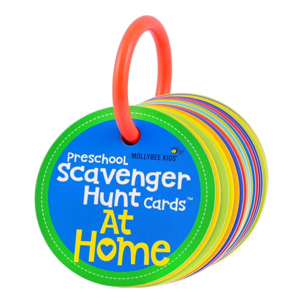 Hot MOLLYBEE KIDS Toddler Scavenger Hunt Cards at Home, Toddler Activity, Ages 2, 3, Indoor Scavenger Hunt Game