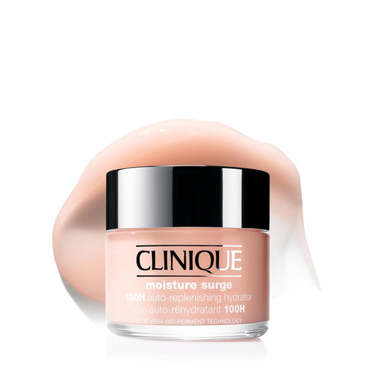 HotClinique Moisture Surge 100H Auto-Replenishing Hydrator Oil Free Face Moisturizer | With Hyaluronic Acid, Aloe Bioferment and Vitamins C + E | For All Skin Types | Hydrating + Moisturizing