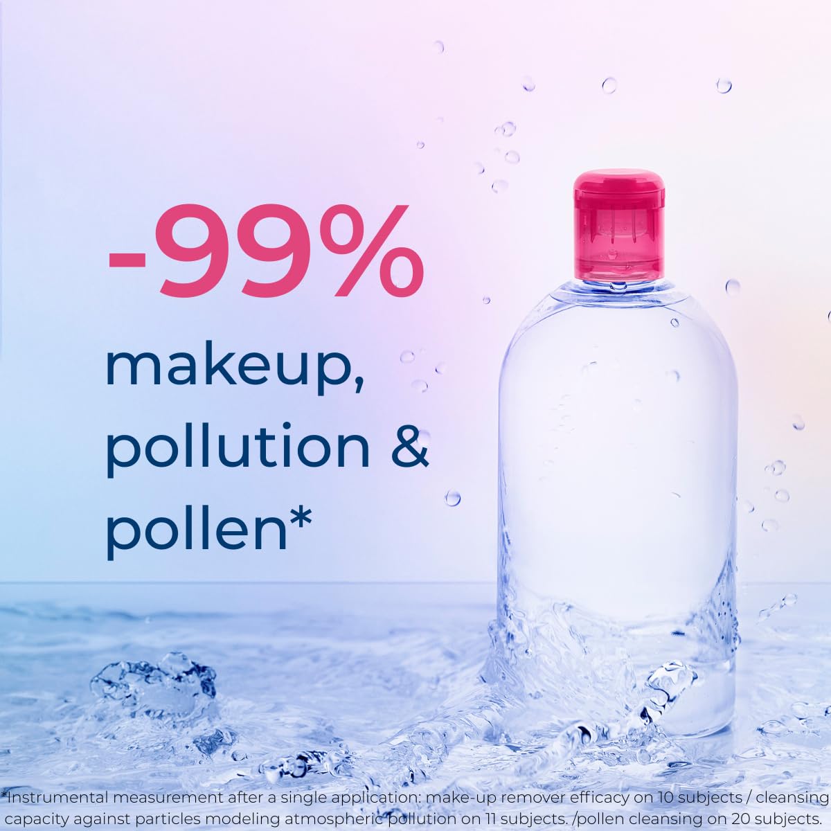 HotBioderma - Sensibio - H2O Micellar Water - Makeup Remover Cleanser - Face Cleanser for Sensitive Skin