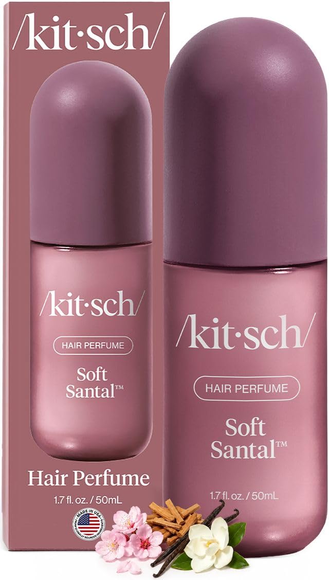 HotKitsch Hair Perfume for Women - Amber Shores, 50mL | Clean, Deodorizing & Patented Odor-Eliminating Technology Hair Spray & Body Mist | Freshen Hair, Body & Pillows