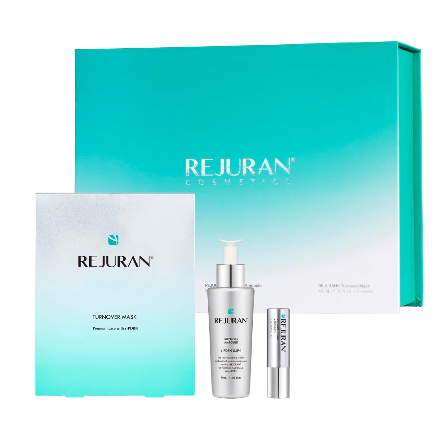 HotREJURAN® Dual Effect Ampoule, DOT DUAL c-PDRN® - Salmon DNA Face Serum for Deep Rejuvenation, Wrinkle Care, Firming, Skin Elasticity with Visible Anti-Aging Results. Korean Skincare (1.01 fl oz)