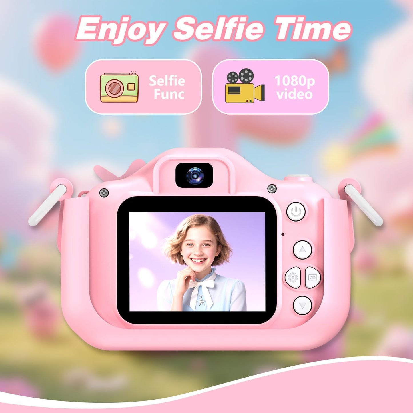 HotGoopow Kids Camera Toys for 3-8 Year Old Girls Boys,Children Digital Video Camcorder Camera with Cartoon Soft Cover, Best Chritmas Birthday Festival Gift for Kids