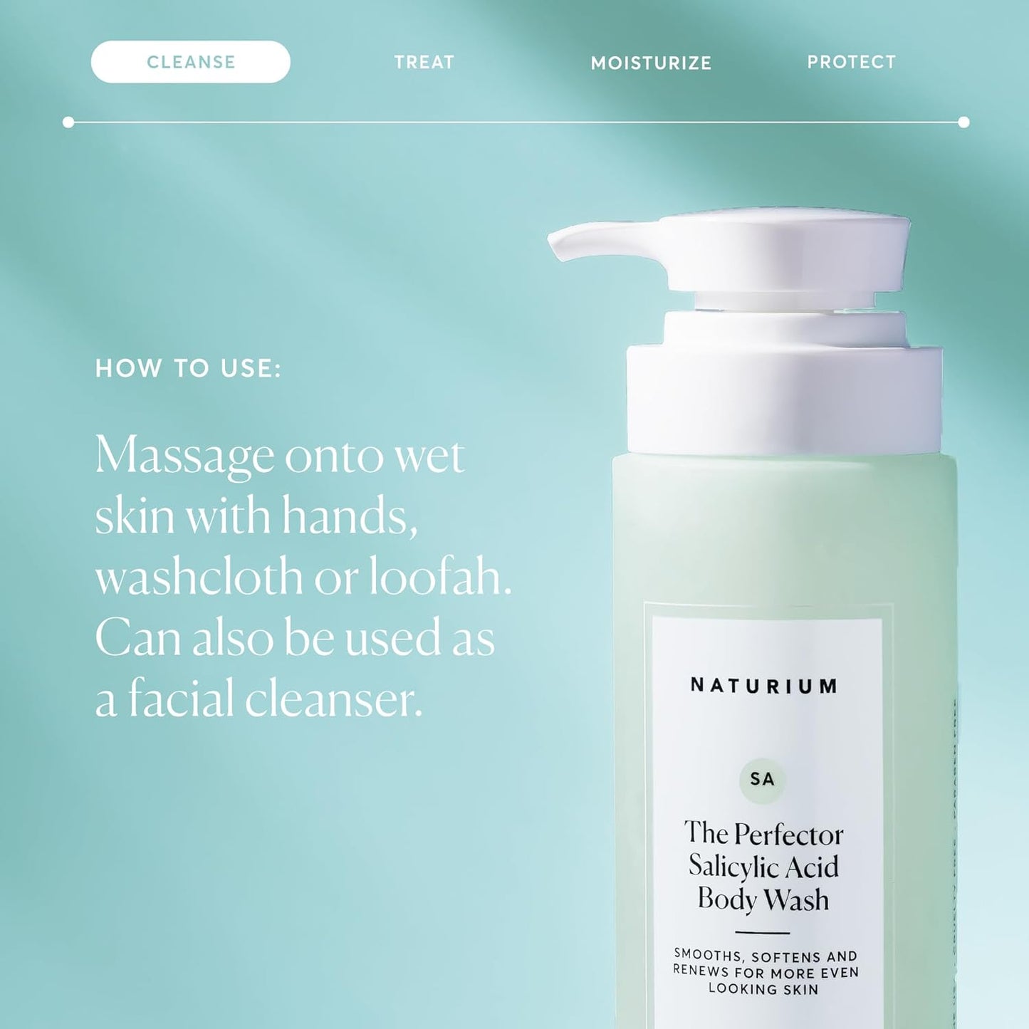HotNaturium The Perfector Salicylic Acid Body Wash, Gentle & Smoothing Cleanser, 16.9 oz