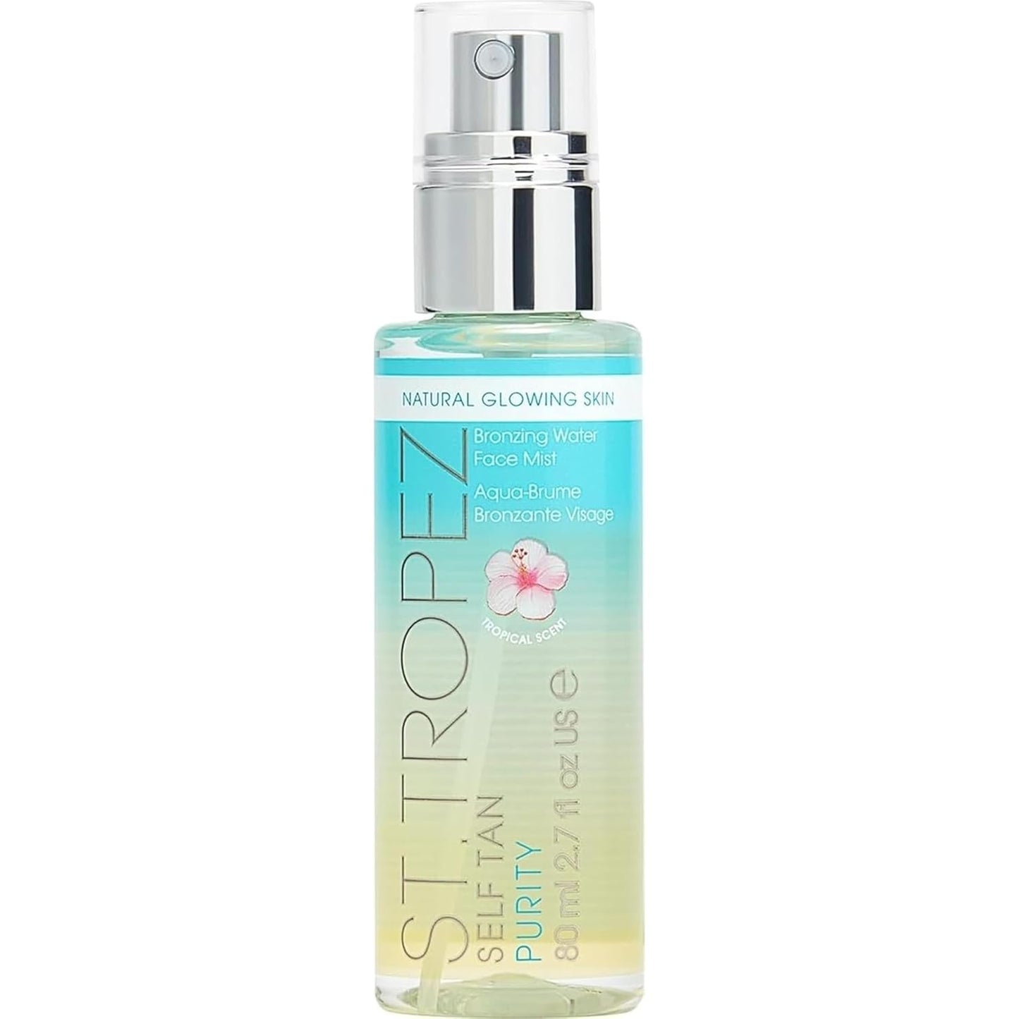 HotSt. Tropez Self Tan Purity Face Mist, Natural Sunkissed Glow Face Tan with Hyaluronic Acid & Antioxidants, Vegan, Natural & Cruelty Free Face Care, 2.7 Fl Oz