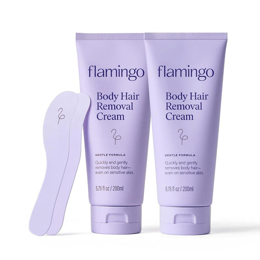 HotFlamingo Women's Body Hair Removal Cream - (2 Pack) 6.76 fl oz - Removes Hair from Legs, Arms, Underarms, Stomach, and Bikini Line