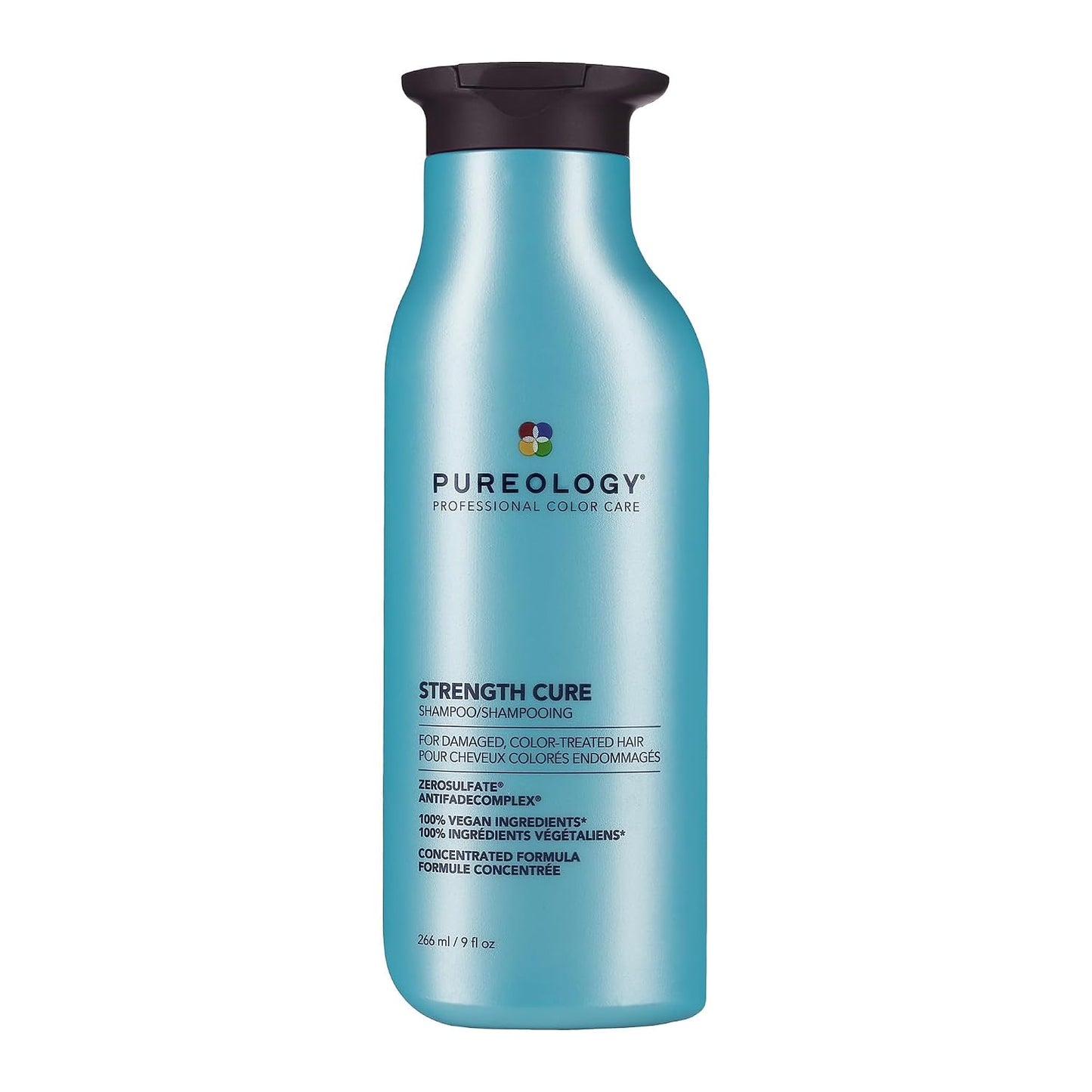 HotPureology Strength Cure Shampoo - For Damaged or Color Treated Hair, Hair Repair, Reduces Damage & Seals Split Ends, Protects Color Vibrancy, Vegan & Sulfate Free