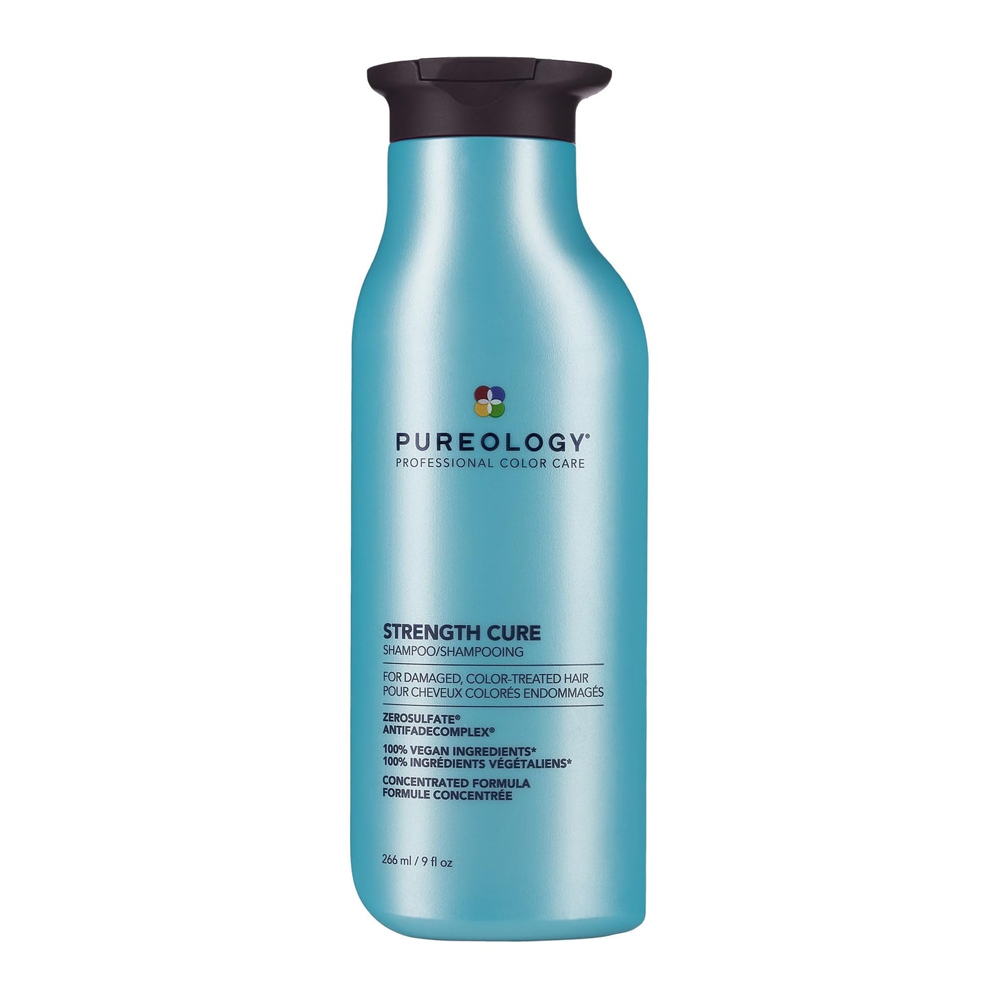 HotPureology Strength Cure Shampoo - For Damaged or Color Treated Hair, Hair Repair, Reduces Damage & Seals Split Ends, Protects Color Vibrancy, Vegan & Sulfate Free