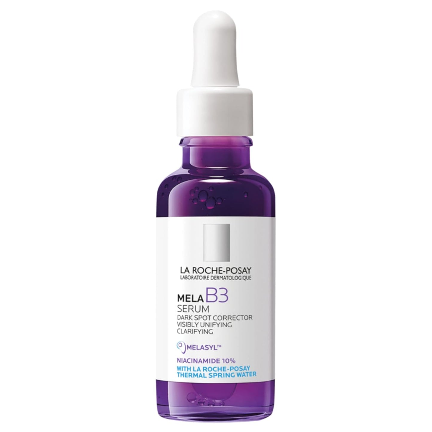 HotLa Roche-Posay Mela B3 Dark Spot Face Serum with 10% Niacinamide, 1oz | Anti-aging dark spot correcting face serum with Melasyl™ for sun spots, age spots, and post-acne marks. Lightweight texture.