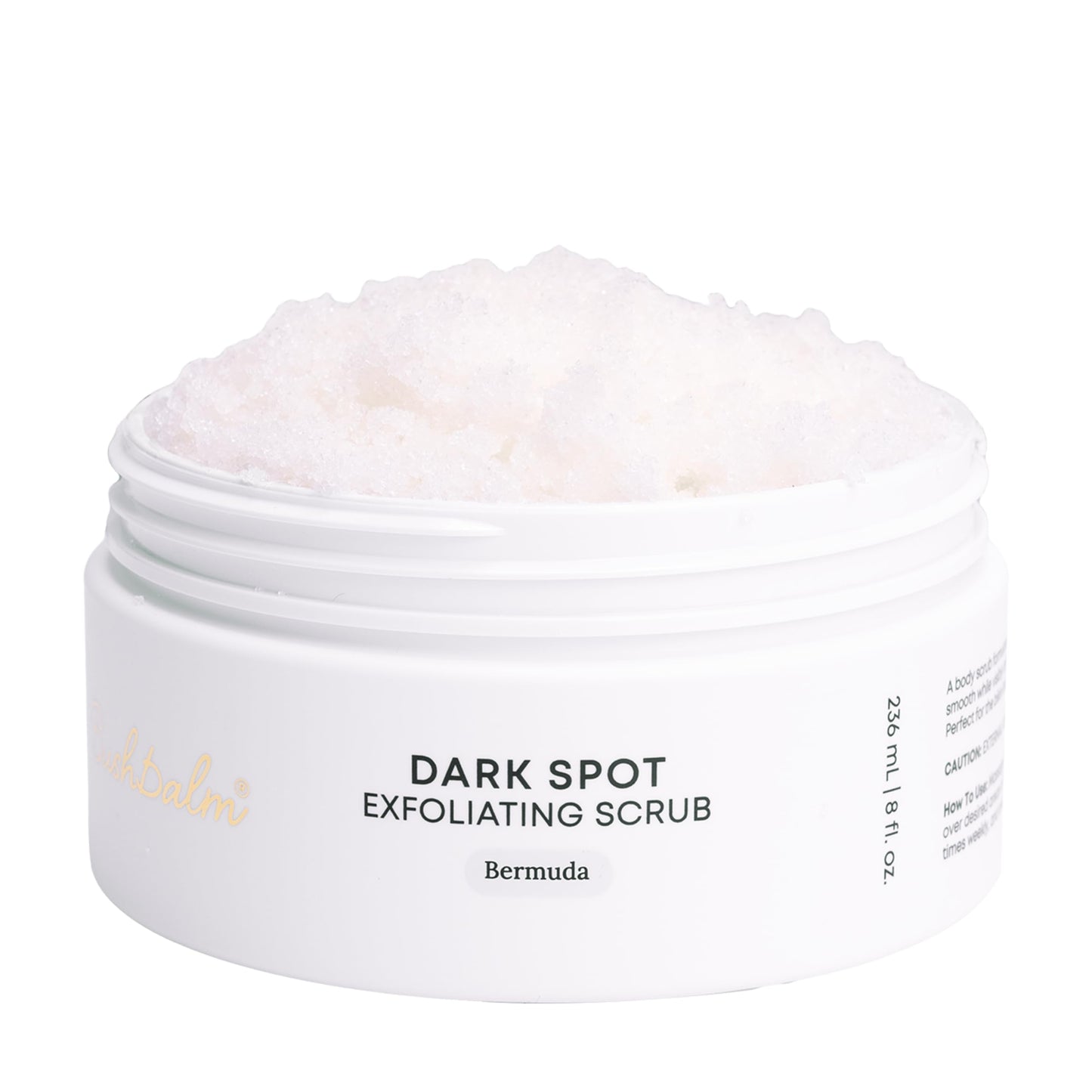 HotBushbalm Ingrown Hair Exfoliating Scrub - Reduces Appearance of Ingrown Hairs and Razor Bumps, Soothes Skin and Post-Shave Redness - Nude, 236 ml