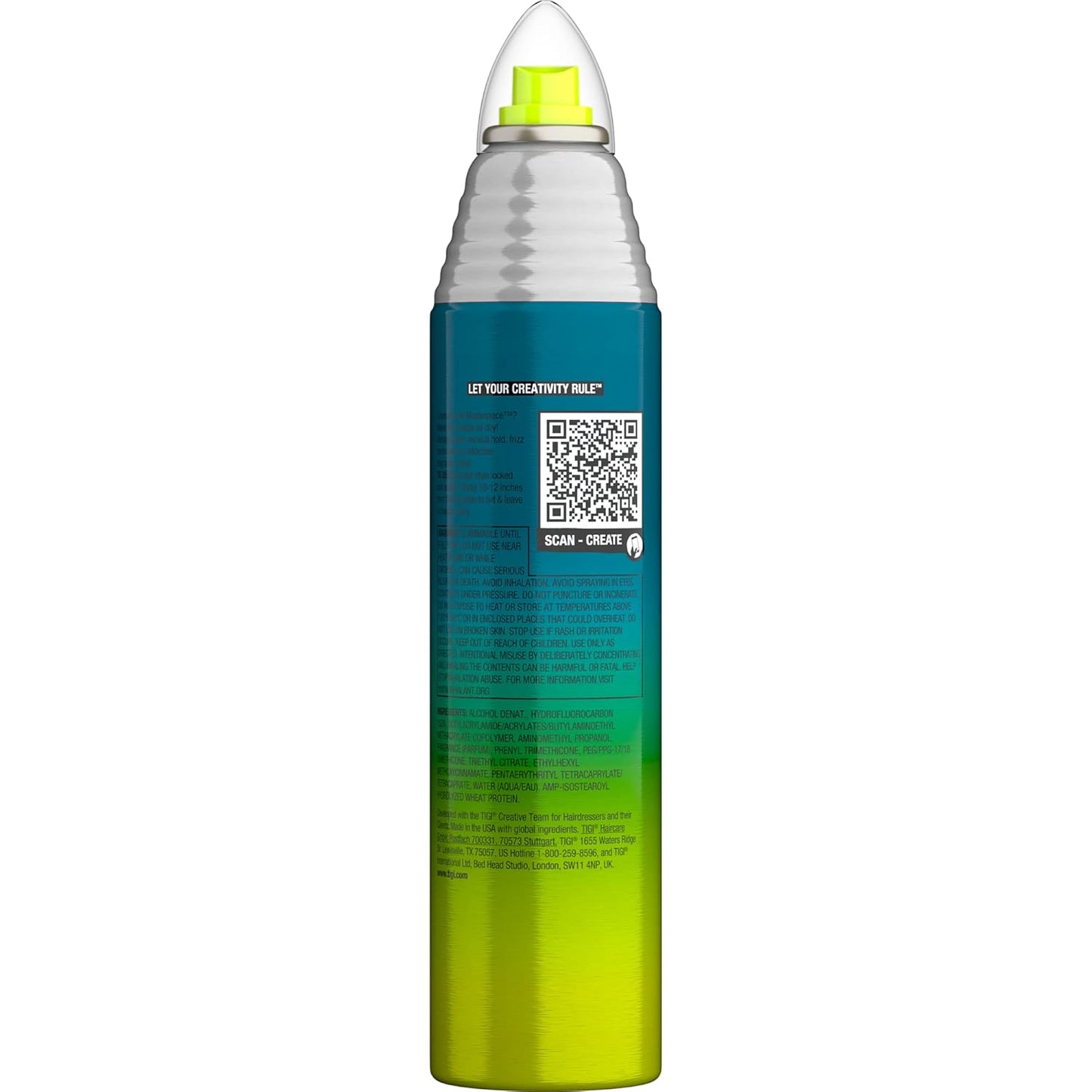 HotTIGI Bed Head Frizz Control Hair Spray, Masterpiece Extra Hold Hair Care Spray for Shiny and Glossy Hair, 10.3 oz