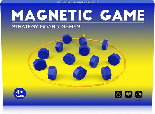 Hot Bameca Magnetic Chess Game with Full-Size Stones, Magnet Game with String | for Family & Party & Travel & Camping, Puzzle Strategy Games, 2 Player Games for Kids & Adults